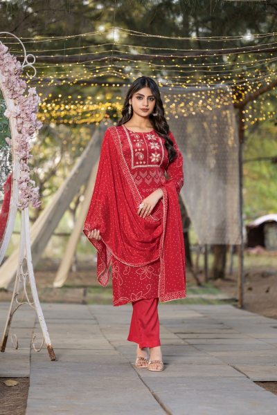 BANDHEJ PRINT SUIT 