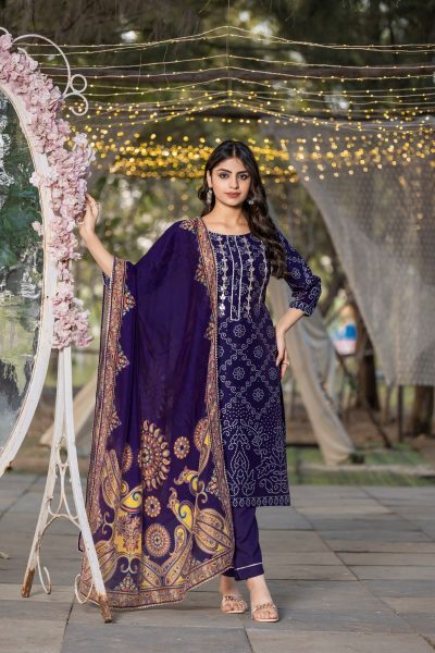 BANDHEJ PRINT SUIT 