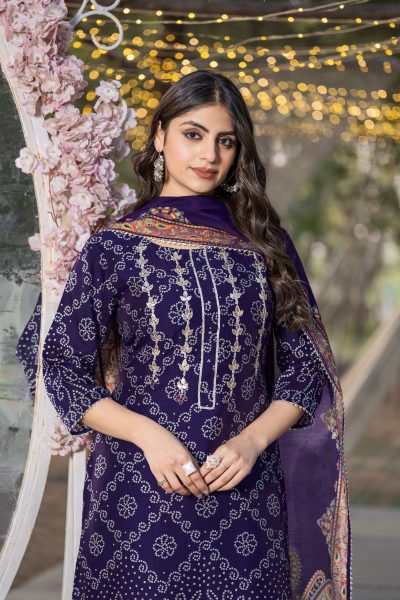 BANDHEJ PRINT SUIT SUITS