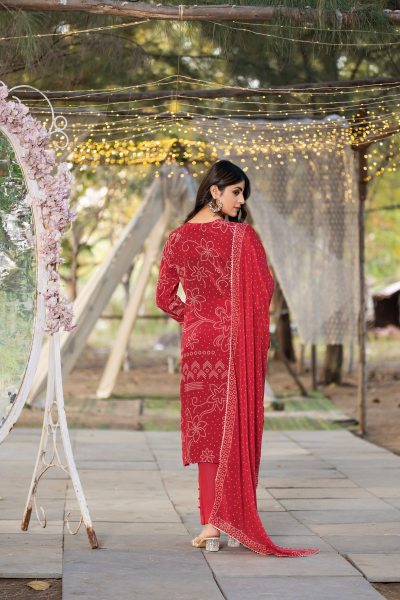 BANDHEJ PRINT SUIT SUITS