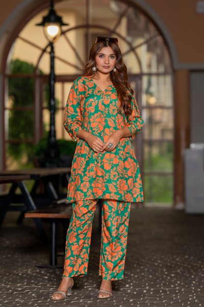 FLORAL PRINTED CO ORD SET CO- ORDS