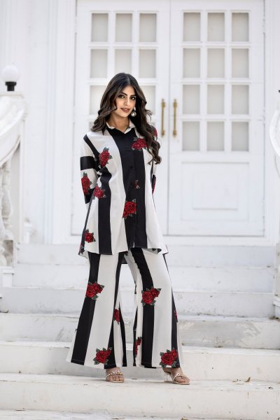 FLORAL PRINTED COTTON CO ORD SET CO- ORDS