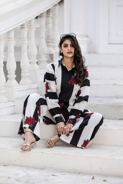 FLORAL PRINTED COTTON CO ORD SET CO- ORDS
