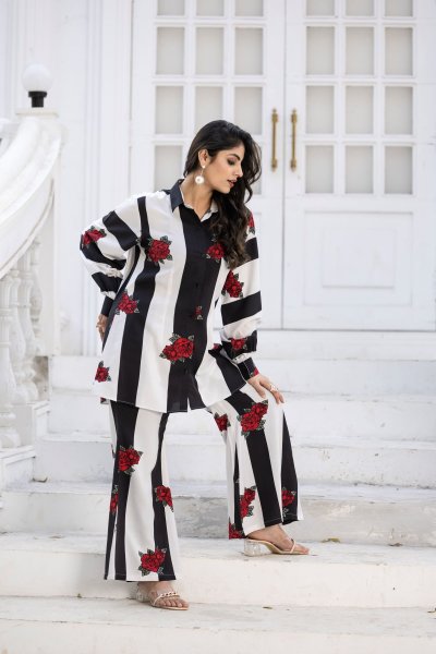 FLORAL PRINTED COTTON CO ORD SET CO- ORDS