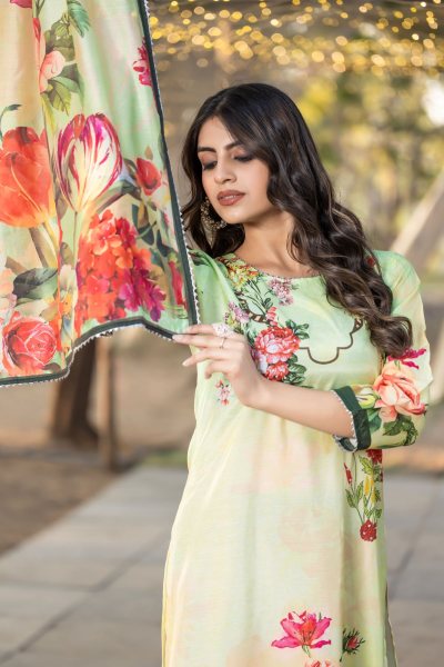 FLORAL PRINTED HASLINE SUITS SUITS