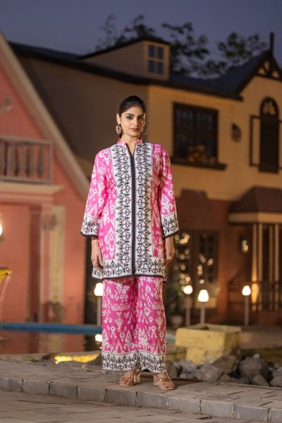 IKKAT PRINT CO ORDS SET 