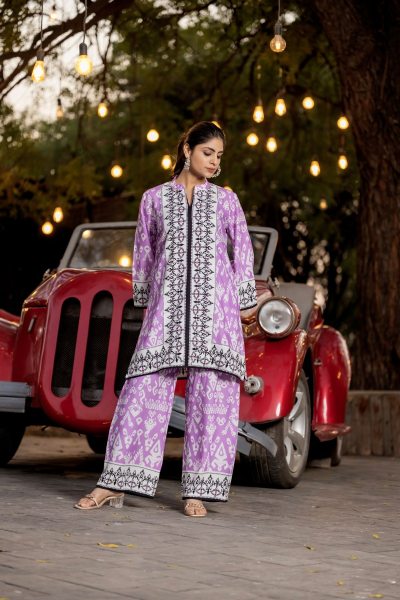 IKKAT PRINT CO ORDS SET CO- ORDS