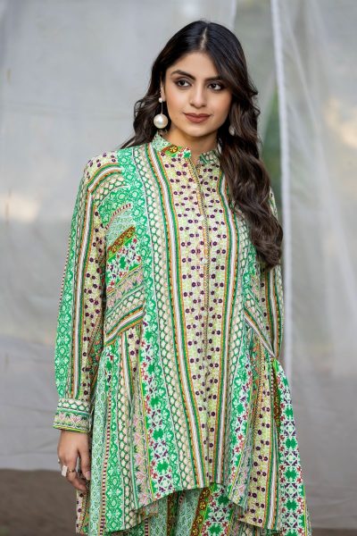 PRINTED COTTON TUNIC AND TROUSER CO ORD SET CO- ORDS